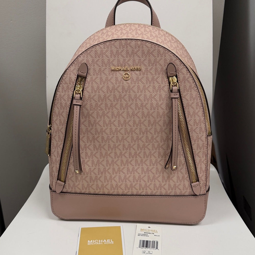 Michael Kors Brooklyn Medium Logo Backpack